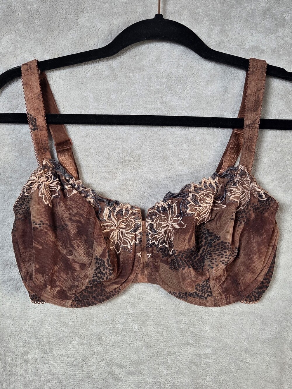 Lunaire Underwire Unlined Full Coverage Bra Size 32DDD